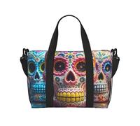 Bolsa de gimnasio Wild Goose by The Bridge para hombres y mujeres, bolsa de viaje con compartimento para zapatos, bolsas de entrenamiento, Calaveras de azúcar, Talla única, Bolsa de viaje