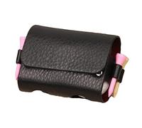 Bolsa de golf, bolsa de almacenamiento, bolsa de piel sintética para mujer, práctica bolsa de pelotas de golf portátil, con 2 bolas y 4 tees de golf para los amantes del golf