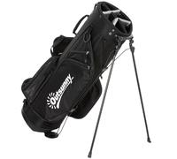 Bolsa de golf con soporte Outsunny, divisores de 6 compartimentos a lo largo, bolsa de golf impermeable con 5 bolsillos, soporte estable y funda para lluvia para facilitar el transporte, gris.