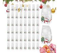 Bolsa De Golosinas De Navidad - Saco De Golosinas De 50 Piezas - Bolsa De Regalo Para Fiestas - Para Calcetines Navideños Reuniones Familiares Tiendas Oficina Profesores Planificadores De Eventos