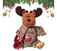 Bolsa De Golosinas Navideñas - Bolsa Con Estampados 3D De Santa, Muñeco De Nieve Y Reno - Reutilizable Con Cremallera Para Almacenar Dulces, Alimentos Y Detalles De Fiesta