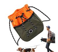 Bolsa de golosinas para entrenamiento de perros, bolsa de hombro de entrenamiento para perros, soporte ajustable para aperitivos, diseño de gran capacidad para animales al aire libre, camping