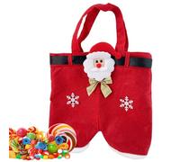 Bolsa De Golosinas Para La Navidad | Cesta Con Soportes Para Vino De Pantalones De Santa,Bolsas de Golosinas Encantadoras - para Fiestas de Año Nuevo Reuniones Familiares Celebraciones y Festivales Na