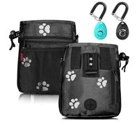 Bolsa de golosinas para perros - 3 maneras de llevar bolsas de golosinas para entrenamiento de mascotas y 2 piezas de entrenamiento de clic para perros, bolsa de entrenamiento para perros y clicker