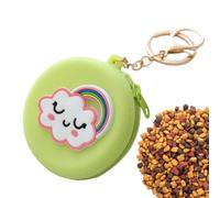 Bolsa de golosinas para perros pequeños,Bolsa de golosinas para perros de silicona - Bolsa de golosinas para entrenamiento de perros con estampado de animales lindos,Bolsas reutilizables para golosina