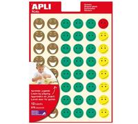 Bolsa de Gomets Redondos con Emoticonos Apli Kids Smiley Multicolor