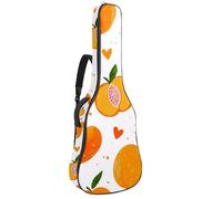 Bolsa de guitarra acústica acolchada gruesa con patrón sin costuras con bonitos fantasmas, impermeable para guitarras de 40, 41 y 42 pulgadas, Multicolor 04, 42.9x16.9x4.7 in, Mochila informal