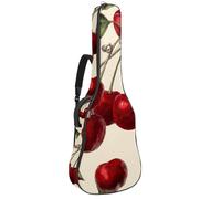 Bolsa de guitarra acústica acolchada gruesa con patrón sin costuras con bonitos fantasmas, impermeable para guitarras de 40, 41 y 42 pulgadas, Multicolor 09, 42.9x16.9x4.7 in, Mochila informal
