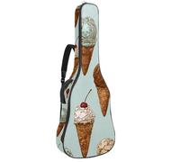 Bolsa de guitarra acústica acolchada gruesa con patrón sin costuras con bonitos fantasmas, impermeable para guitarras de 40, 41 y 42 pulgadas, Multicolor 02, 42.9x16.9x4.7 in, Mochila informal