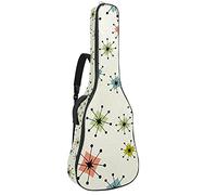 Bolsa de guitarra acústica de 42 pulgadas con mochila acolchada gruesa a prueba de golpes para guitarra clásica Bass Folk Geometry Atomic Stars