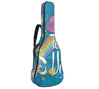 Bolsa de guitarra acústica de 42 pulgadas con mochila gruesa acolchada a prueba de golpes para guitarra clásica Bass Folk Cute Unicorn Be My Personson