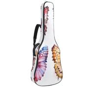 Bolsa de guitarra de tamaño completo, funda de transporte impermeable para guitarras eléctricas acústicas clásicas, flores de manzanilla en acuarela, Multicolor 02, 42.9x16.9x4.7 in, Mochila informal