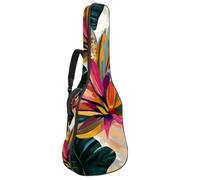 Bolsa de guitarra de tamaño completo, funda de transporte para bajo eléctrico, guitarra clásica, arte bohemio, rayas blancas y negras, Multicolor 05, 42.9x16.9x4.7 in, Mochila informal