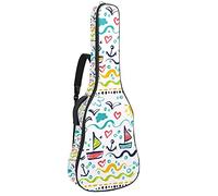 Bolsa de guitarra impermeable con cremallera suave para guitarra acústica y clásica, para guitarra eléctrica, barco, sol, corazón