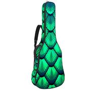 Bolsa de guitarra impermeable con cremallera suave para guitarra, bajo, acústica y clásica, bolsa de guitarra eléctrica, báscula de sirena verde