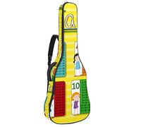 Bolsa de guitarra impermeable con cremallera suave para guitarra, bajo acústico y clásico Folk guitarra eléctrica bolsa Times Tablas multiplication Table