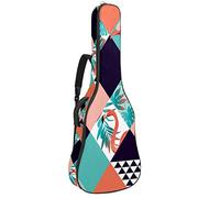 Bolsa de guitarra impermeable con cremallera suave para guitarra, bajo acústico y clásico Folk guitarra eléctrica bolsa Flamingo Geometría