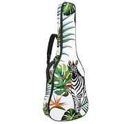 Bolsa de guitarra impermeable con cremallera suave para guitarra, bajo acústico y clásico Folk guitarra eléctrica bolsa Trocipal Flamingo Zebro