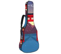 Bolsa de guitarra impermeable con cremallera suave para guitarra, bajo, acústico y clásico, para guitarra eléctrica japonesa, puerta flotante del santuario Itsukushima