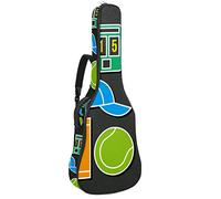 Bolsa de guitarra impermeable con cremallera suave para guitarra, bajo, acústico y clásico, para guitarra eléctrica, bolsa de tenis y raqueta de tenis