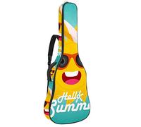 Bolsa de guitarra impermeable con cremallera, suave para guitarra, bajo, acústico y clásico, para guitarra eléctrica, bolsa de Hello Summer Funny Sun
