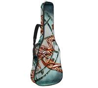Bolsa de guitarra impermeable con cremallera, suave para guitarra, bajo, acústico y clásico, para guitarra eléctrica, escorpio, signo del zodiaco, símbolo de astrología