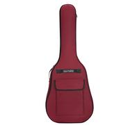 Bolsa de guitarra para 40/41 pulgadas 600D Oxford Paño Gigable Gig Gig Bag Imploagly Guitar suave Mochila con trampa para el hombro Mango de gran capacidad roja oscura