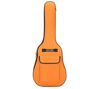 Bolsa de guitarra para 40/41 pulgadas 600d tela Oxford ajustable bolsa de guitarra impermeable suave mochila de guitarra con asa de hombro de gran capacidad naranja estuche de guitarra acústica mochil
