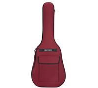 Bolsa de guitarra para 40/41 pulgadas 600d tela Oxford ajustable guitarra bolsa impermeable suave guitarra mochila con asa de hombro gran capacidad rojo oscuro guitarra acústica mochila guitarra clási
