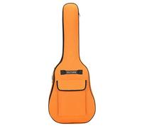 Bolsa de guitarra para guitarra de tela Oxford 600D ajustable de 40/41 pulgadas, mochila suave impermeable con asa de trampa para el hombro, funda clásica de gran capacidad, Orange, Naranja