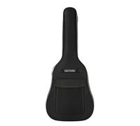 Bolsa de guitarra para guitarra de tela Oxford 600D ajustable de 40/41 pulgadas, mochila suave impermeable con asa de trampa para el hombro, funda clásica de gran capacidad, Black, negro