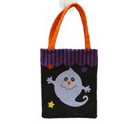 Bolsa de Halloween - Bolsas de truco o trato de Halloween, no tejida, reutilizable, para compras, almacenamiento de aperitivos, aula, adultos y niños, d, Refer to description