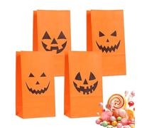 Bolsa de Halloween para Caramelos 4 Bolsitas Naranjas para Snacks
