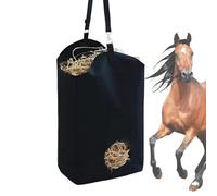 Bolsa de heno de caballos: alimentador estable portátil, red de heno de alimentación lenta | Bolsa de heno de tela oxford resistente a agua duradera para caballos, ovejas y ganado, bolsa de almacenami
