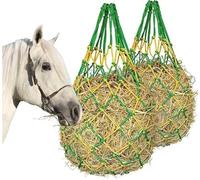 Bolsa de heno for caballos. Red de alimentación lenta for caballos. Bolsa de viaje for establos. Cubo de heno for caballos. Se utiliza for alimentar y manejar caballos domésticos. Reducción de desperd