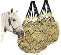 Bolsa de heno for caballos. Red de alimentación lenta for caballos. Bolsa de viaje for establos. Cubo de heno for caballos. Se utiliza for alimentar y manejar caballos domésticos. Reducción de desperd