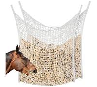 Bolsa de heno for caballos. Red de alimentación lenta for caballos. Bolsa de viaje for establos. Cubo de heno for caballos. Se utiliza for alimentar y manejar caballos domésticos. Reducción de desperd