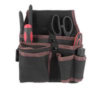 Bolsa de herramientas, bolsa de bolsillo para la cintura, bolsa de herramientas multifuncional, bolsa de bolsillo para la cintura, soporte de almacenamiento para cinturón, color negro