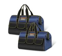 Bolsa de herramientas de 2 unidades, AIRAJ de 14 y 16 pulgadas, gran apertura, tejido Oxford de alta calidad, herramientas de fácil acceso, caja de herramientas, organizador de herramientas, adiós al