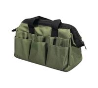 Bolsa de herramientas de carga pesada, impermeable, gran capacidad, bolsa de trabajo con múltiples bolsillos para construcción, taller, jardín, almacenamiento de herramientas al aire libre, bolsas de