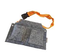 Bolsa de herramientas de carpintería, estilo cinturón, bolsas de cinturón con cinturón de tela de fieltro, bolsa organizadora de herramientas con múltiples bolsillos