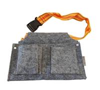 Bolsa de herramientas de carpintería, estilo cinturón, bolsas de utilidad con cintura de tela de fieltro, múltiples bolsillos