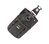 Bolsa de herramientas de cintura, pequeña bolsa de herramientas con clip para cinturón, bolsillo de almacenamiento multifuncional para cinta métrica, clavos, tornillos, taladros