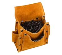 Bolsa de Herramientas de Cintura Portátil de Cuero, Bolsillo de Cintura, Bolsa de Herramientas, Cinturón de Clavos de Carpintero para Construcción, Carpintería, Amarillo