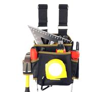 Bolsa de herramientas de cinturón, bolsita de cintura de electricista, kit de herramientas de cintura, hebilla de liberación rápida, bolsillos de almacenamiento múltiples, 22x32 cm, para electricistas