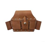 Bolsa de herramientas de cuero de cinco ranuras para electricistas compatible con tamaños estándar de alicates y diseñada para estabilidad y accesibilidad montada en cinturón (quintuplicado)
