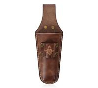 Bolsa de herramientas de cuero de grano completo para electricistas y carpinteros, funda para llaves, alicates, tijeras de podar, soporte de vaina