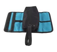 Bolsa de herramientas de electricista plegable Bolsa de rollo de almacenamiento de electricista profesional Electricista Portaherramientas Organizador conveniente Azul