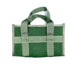 Bolsa de herramientas de lona, kit portátil multifuncional con cremallera receptora, almacenamiento resistente a la intemperie para herramientas, camping, jardinería (2)