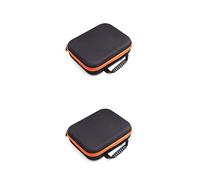 Bolsa de herramientas de tela de buey vacía para almacenamiento de taladros, cierre de cremallera, bolsa de trabajo, reutilizable, funda protectora para exteriores (2pcs Naranja, S(26 * 22 * 7.5cm))